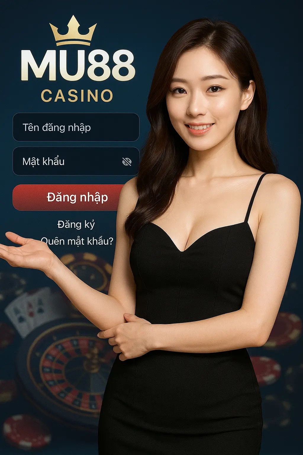 Giao diện đăng nhập MU88
