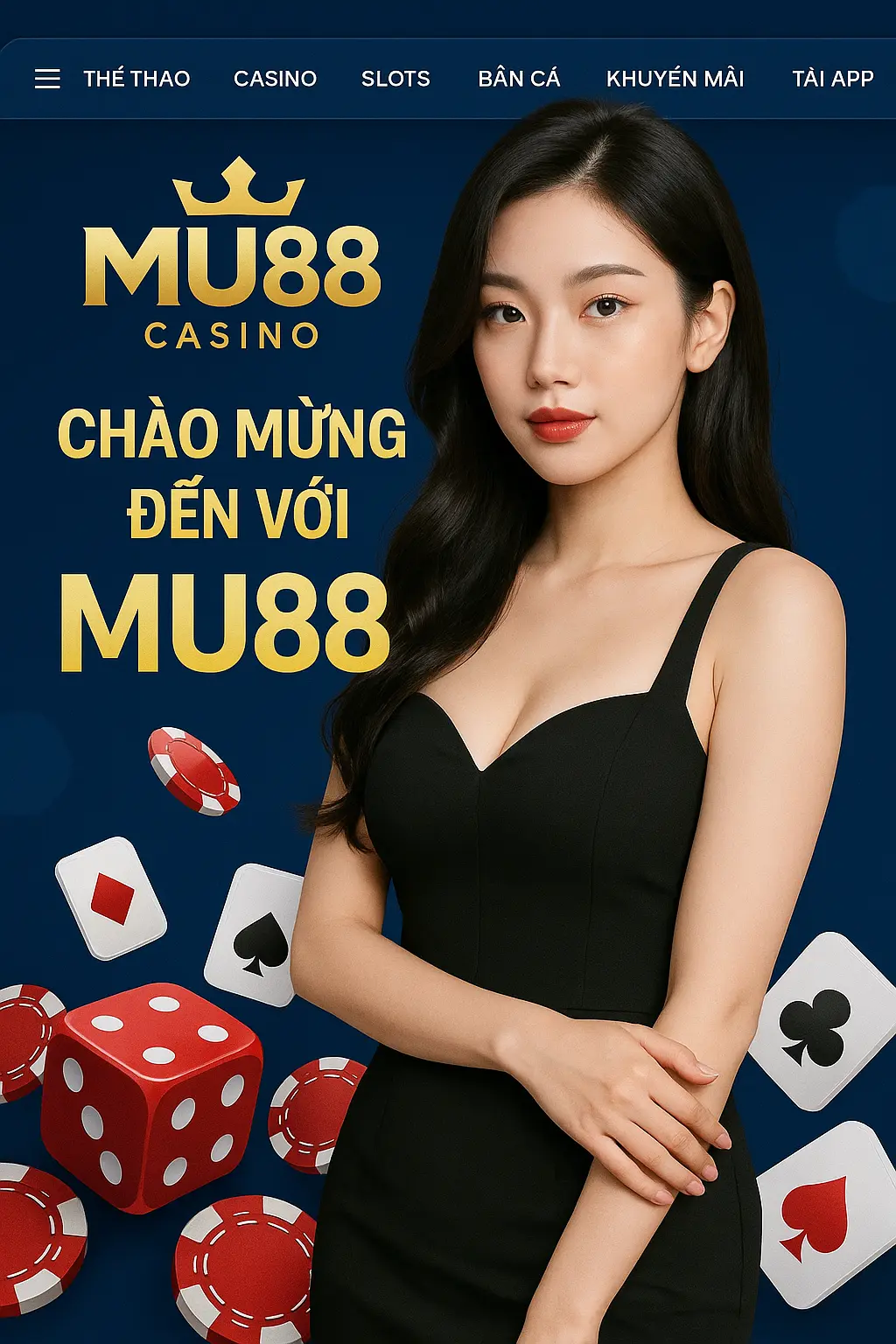 Giao diện trang chủ MU88 Việt Nam